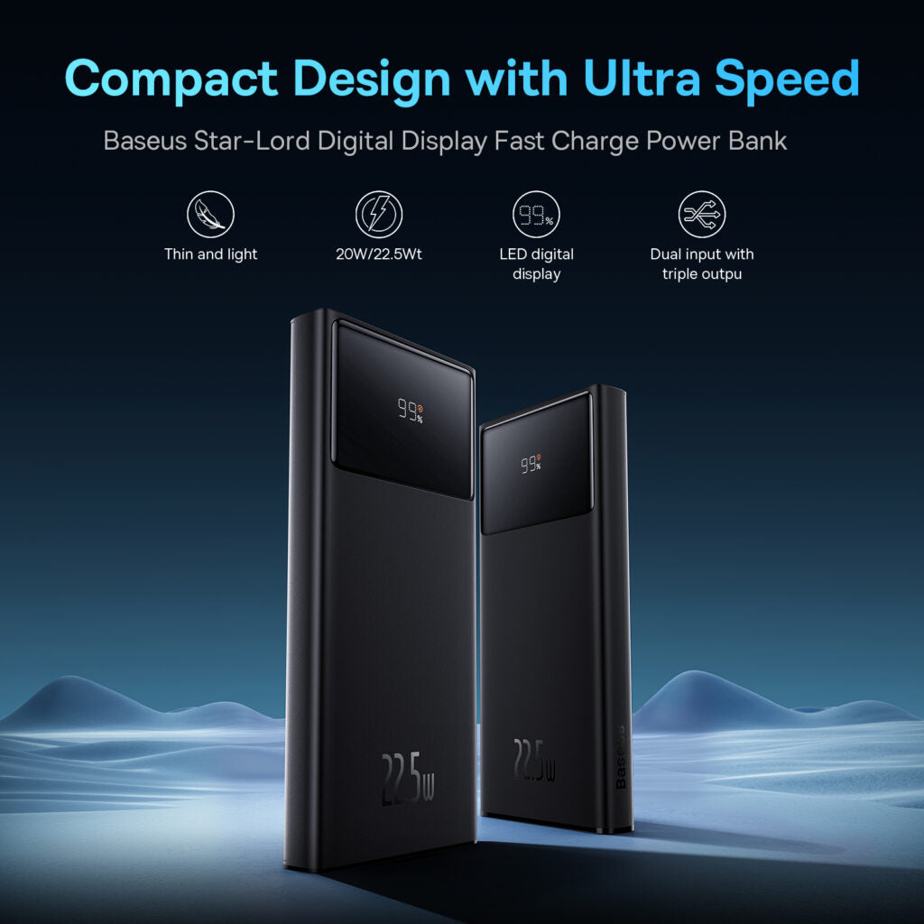 Baseus 10000mAh 22.5W Star-Lord Fast Charge Power Bank (PPXJ100001)