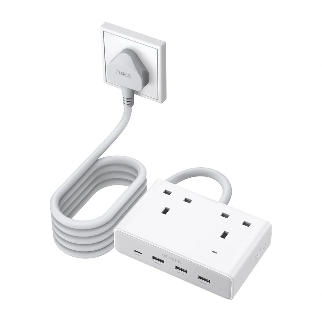 UGREEN 20W Nexode Extension Code Power Strip UK Plug – S620 – 85170