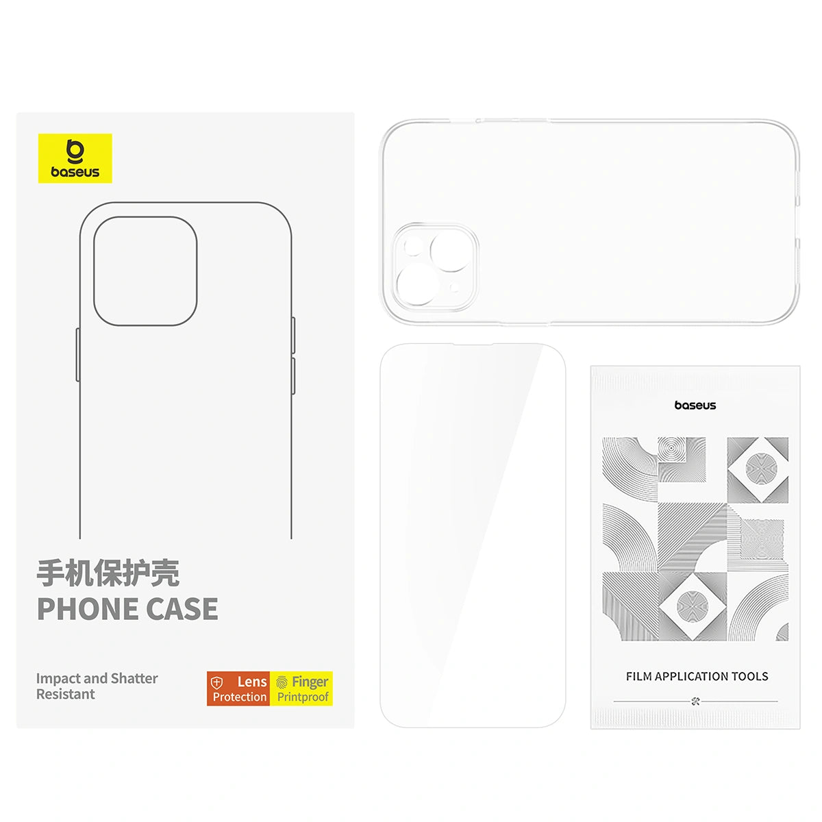 Baseus Crystal Series Magnetic Phone Case for iP 15 Pro Max