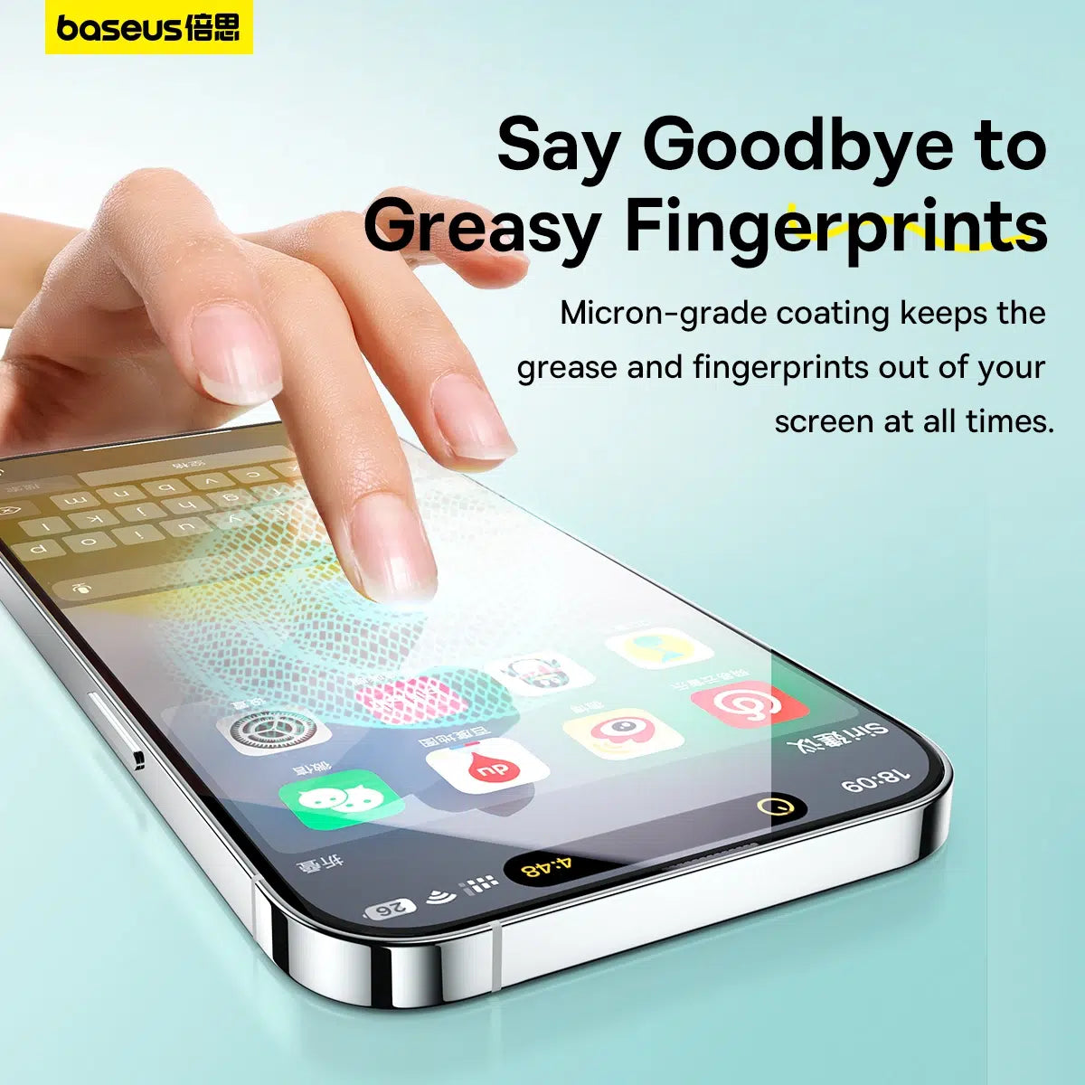 Baseus iPhone 15/16 Sapphire Series HD Tempered-Glass Screen Protector