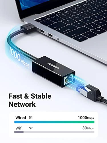 UGREEN USB 3.0 1000Mbps Gigabit Ethernet Adapter – CR111 – 20256