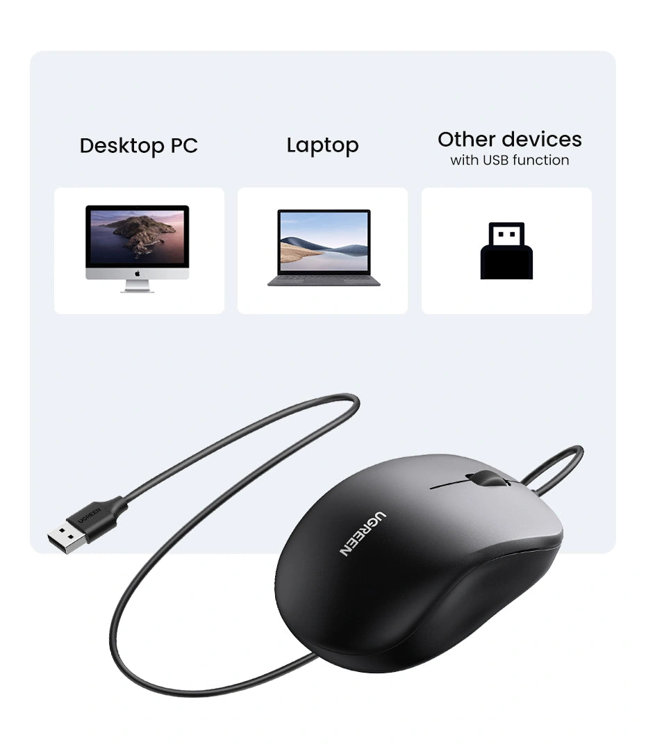 UGREEN Wired Mouse – MU007 – 90789