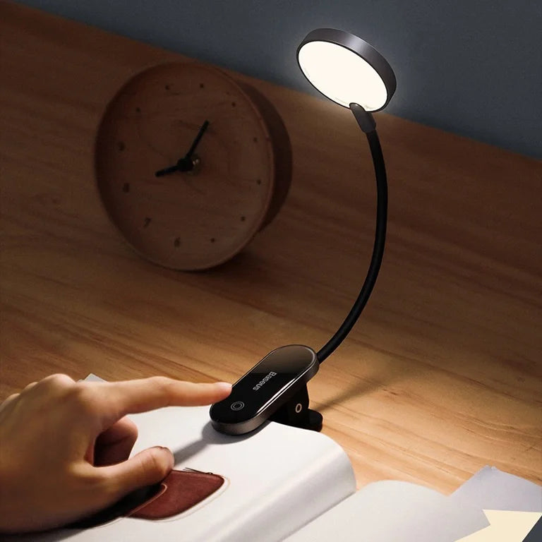 Baseus Comfort Reading Rechargeable Mini Clip Lamp Dark Gray – DGRAD-0G