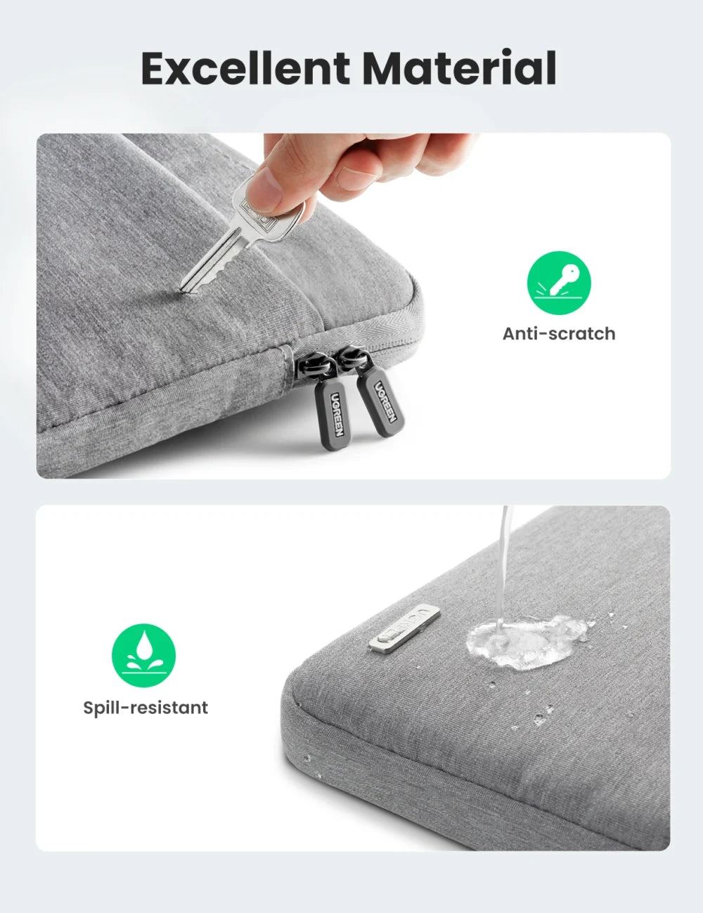 UGREEN Laptop Bag with concealable handle (16 / 15 / 14 / 13 Inches)