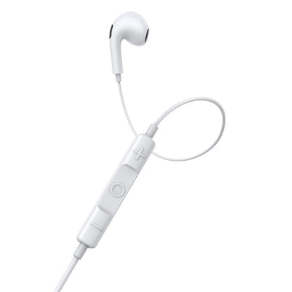 Baseus Encok H17 lateral Wired in-ear 3.5mm Earphone White- NGCR020002