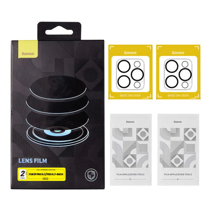 Baseus 14 Pro/14 Pro Max Lens Film Full-coverage 0.3mm Transparent (2 Lens Sets)
