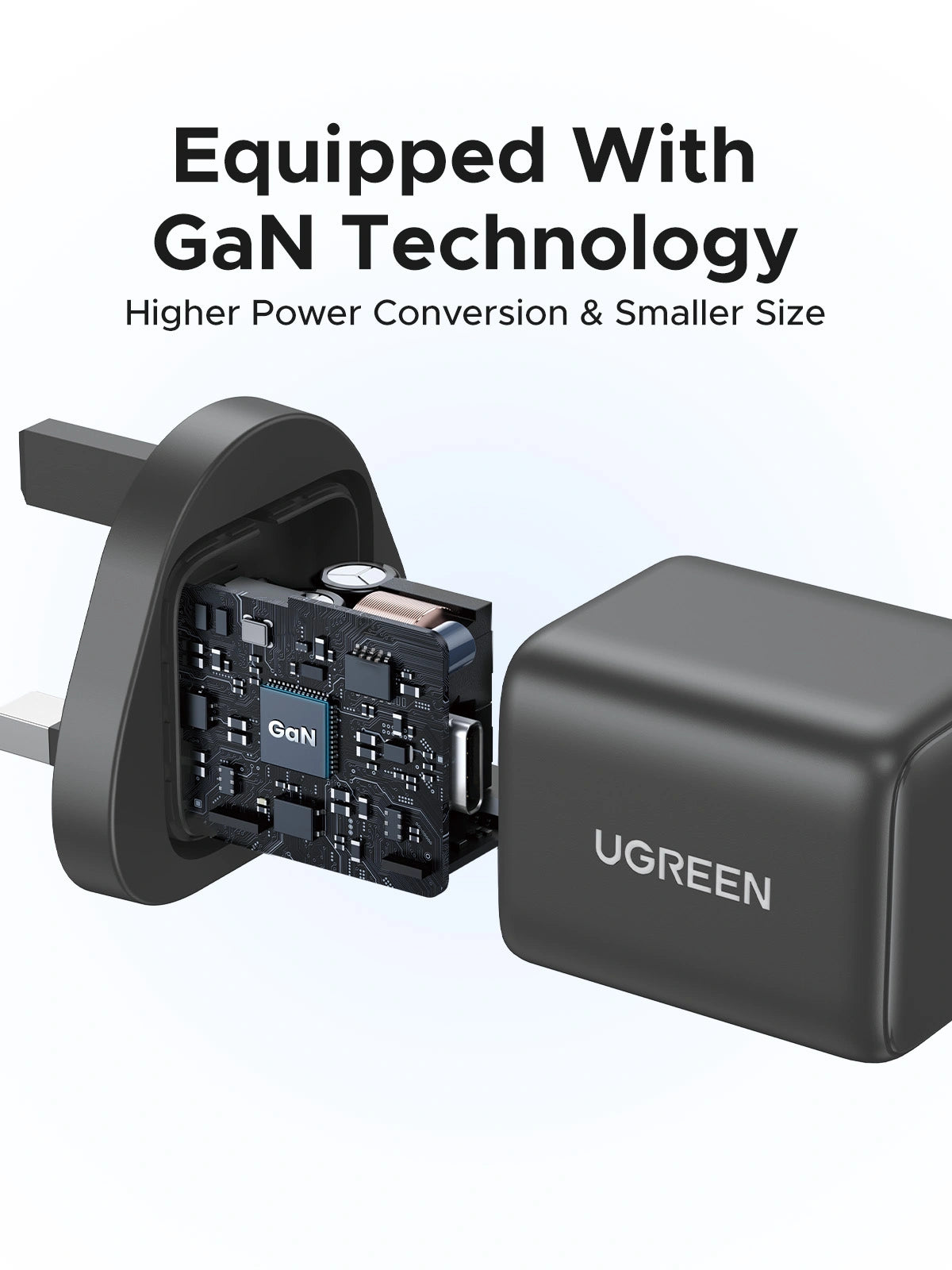 UGREEN 20W USB-C GaN Fast Charger UK Pin – X512 – 55529