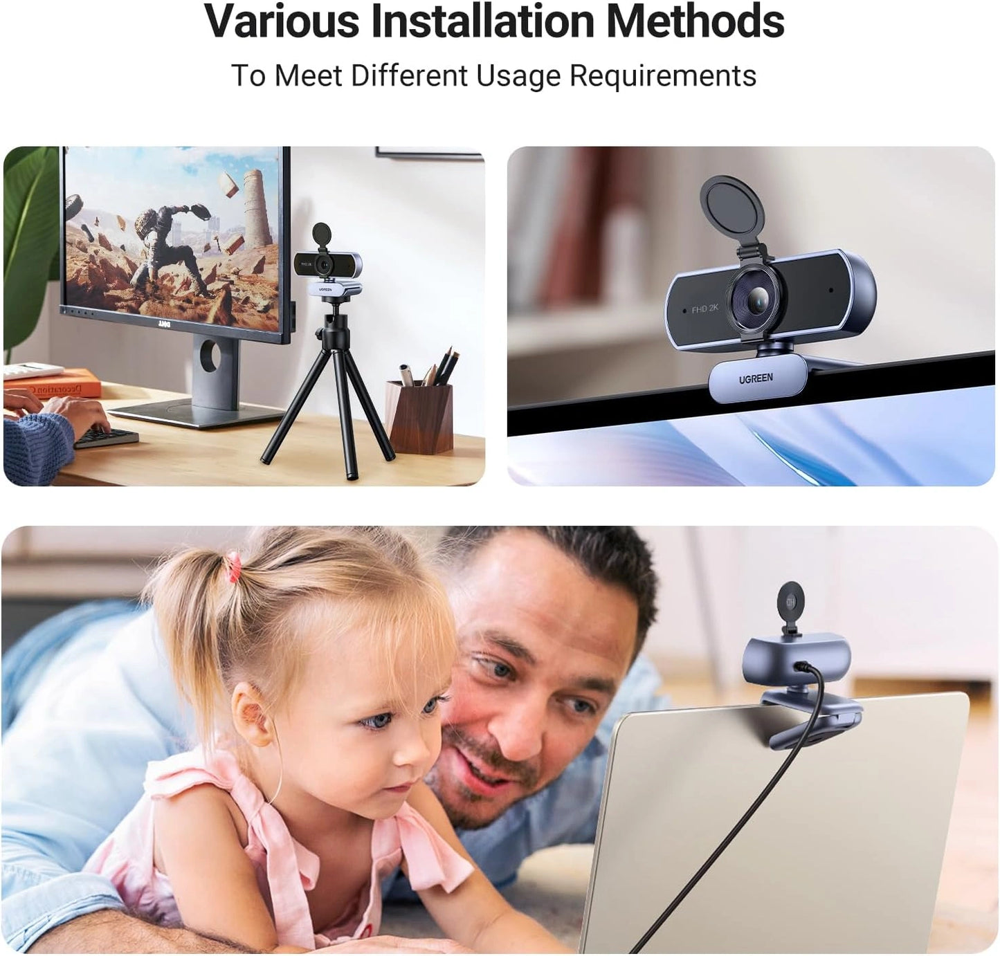 UGREEN USB Full HD Webcam – CM717 – 25442