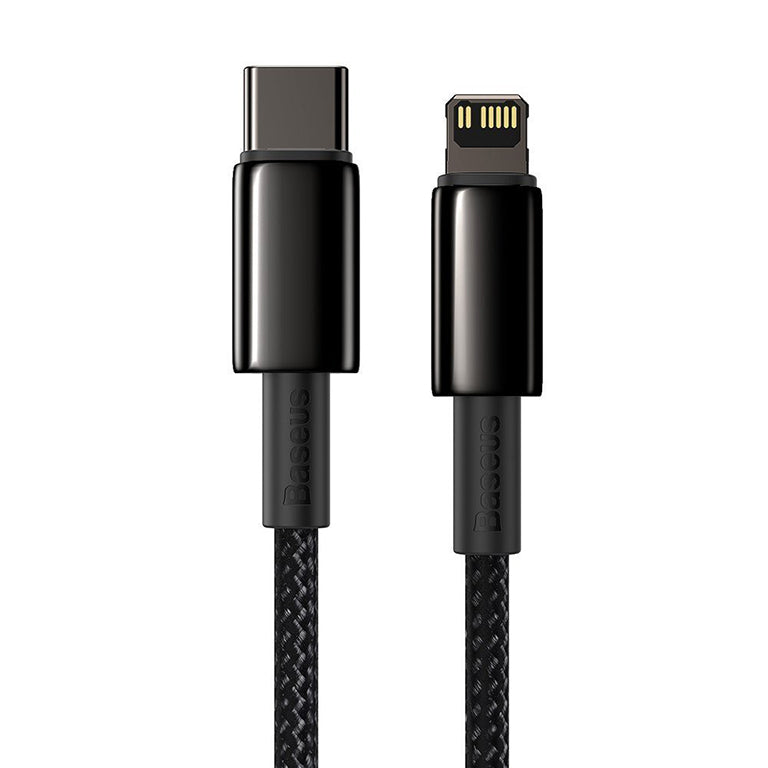 Baseus Tungsten Gold Fast Charging Data Cable Type-C to iP PD 20W Black