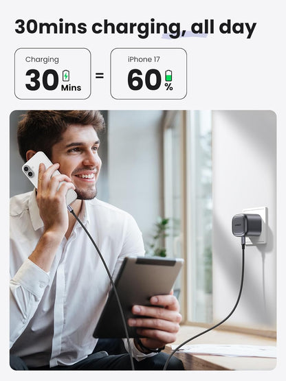 UGREEN 30W UK Pin Type-C GaN Fast Charger – CD305 – 90878