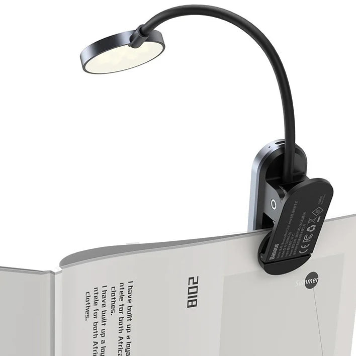 Baseus Comfort Reading Rechargeable Mini Clip Lamp Dark Gray – DGRAD-0G
