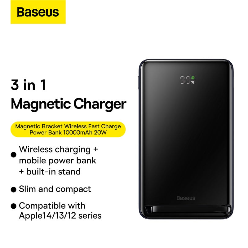 Baseus Bracket Magnetic 20W 10000mAh Wireless Power Bank