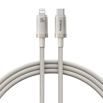 Baseus 1 Meter 20W Titanium Alloy PD Type-C to Lightning Fast Charging Cable – (Galaxy Titanium Gold) Model: P10378101G21-00