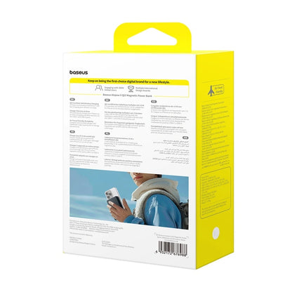 Baseus 10000mAh 22.5W EnerFill FM12 Qi2 Magnetic Power Bank – (Cosmic Black)