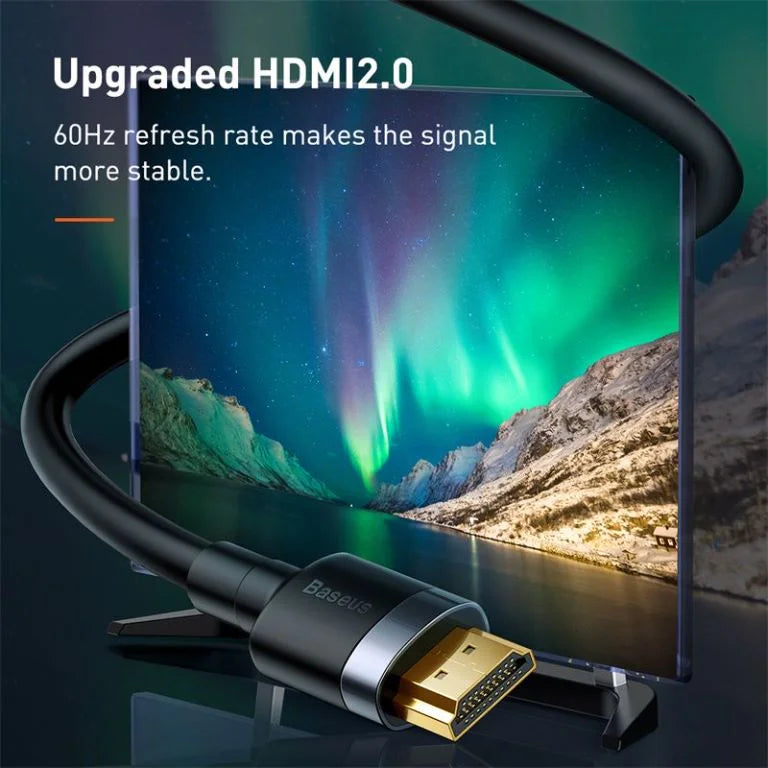 Baseus 1M 4K Cafule HDMI Cable Black – CADKLF-E01