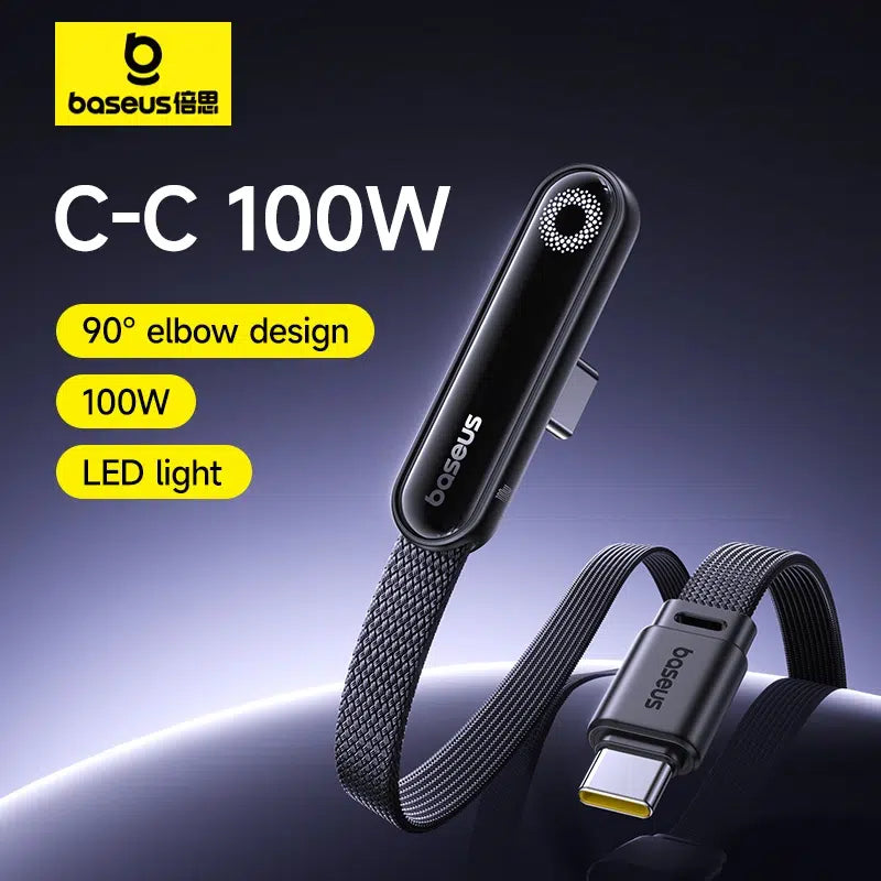 Baseus 2m 100W MVP 3 USB-C to USB-C Fast Charging Cable Cosmic Black