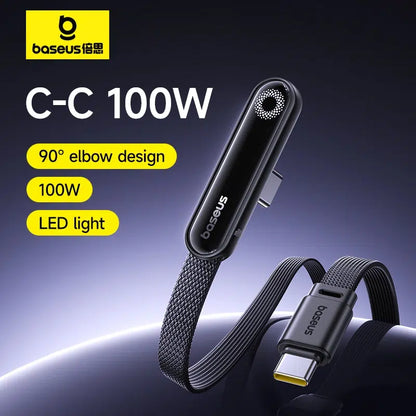 Baseus 2m 100W MVP 3 USB-C to USB-C Fast Charging Cable Cosmic Black