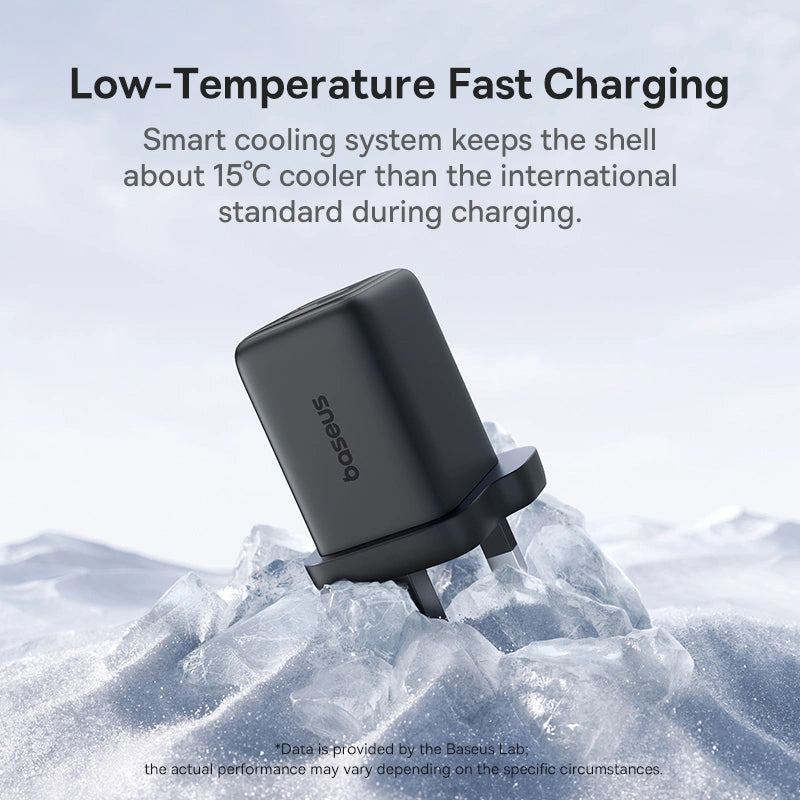 Baseus 30W EnerFill FN11 Gan5 Fast Charger 2xUSB A + 1 xTYPE-C -E0121M03