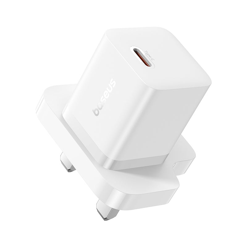 Baseus 30W USB-C GaN5 Mini Fast Charger Moon White