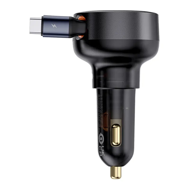 Baseus 60W Enjoyment Pro Car Charger C+Retractable Type-C Cable