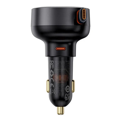 Baseus 60W Enjoyment Pro Car Charger C+Retractable Type-C Cable