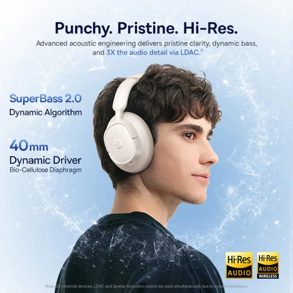 Baseus Bass BH1 NC Adaptive Noise Cancelling Headphones