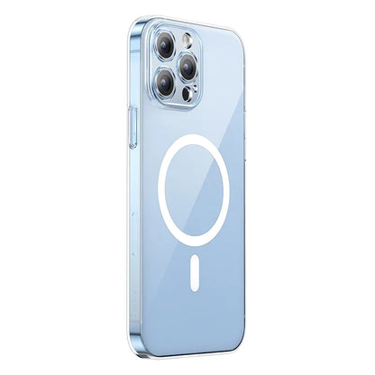 Baseus iP 13 Pro Max 6.7 inch Crystal Magnetic Phone Case with Full Coverage Tempered Glass