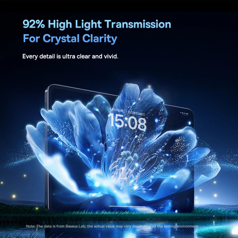 Baseus Crystalline HD Tempered Glass Screen Protector – Clear for 10.9″ iPad 10/11 (2022/2025)
