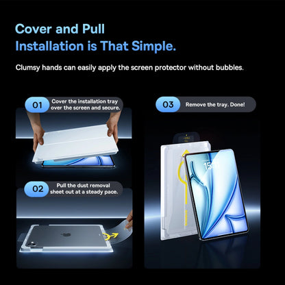 Baseus Crystalline HD Tempered Glass Screen Protector – Clear for 10.9″ iPad 10/11 (2022/2025)
