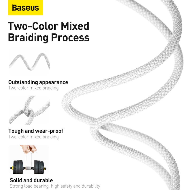 Baseus Dynamic Series 1M Fast Charging Data Cable Type-C to Lightning 20W White