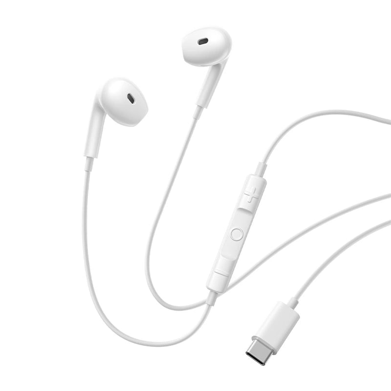 Baseus Encok CZ19 Wired Earphones – Moon White
