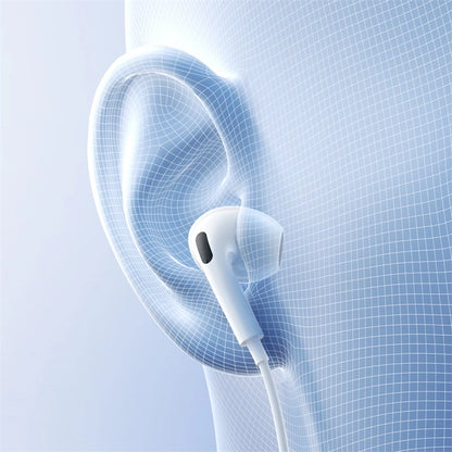 Baseus Encok CZ19 Wired Earphones – Moon White