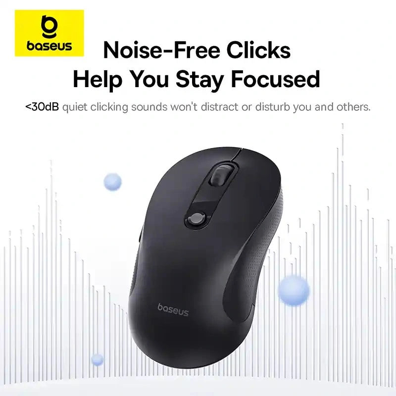 Baseus F02 Ergonomic Wireless Mouse Bluetooth Single Cosmic Black – Bluetooth only