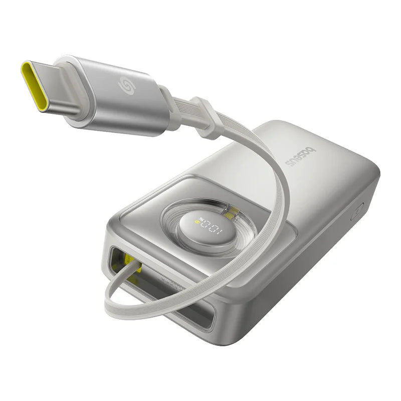 Baseus Free2Pull 20000mAh 65W Power Bank with Retractable Cable