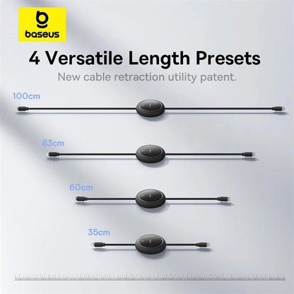 Baseus Free2Pull Retractable 1 Meter 20W Type-C to Lightning Charging Cable