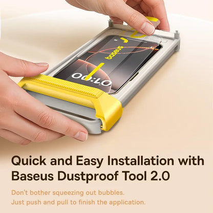 Baseus iPhone 16 Pro Max Full-View 3D HD Hot-Bending Tempered Glass Screen Protector