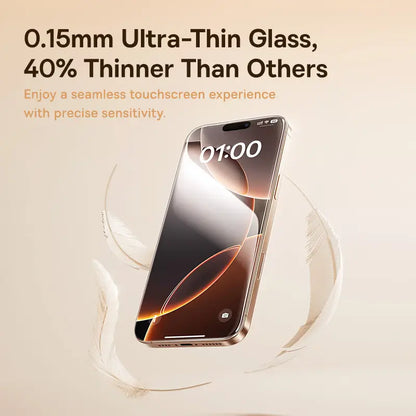 Baseus iPhone 16 Pro Max Full-View 3D HD Hot-Bending Tempered Glass Screen Protector