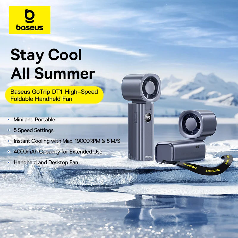 Baseus GoTrip DT1 Handheld Fan – C10272301813‑00