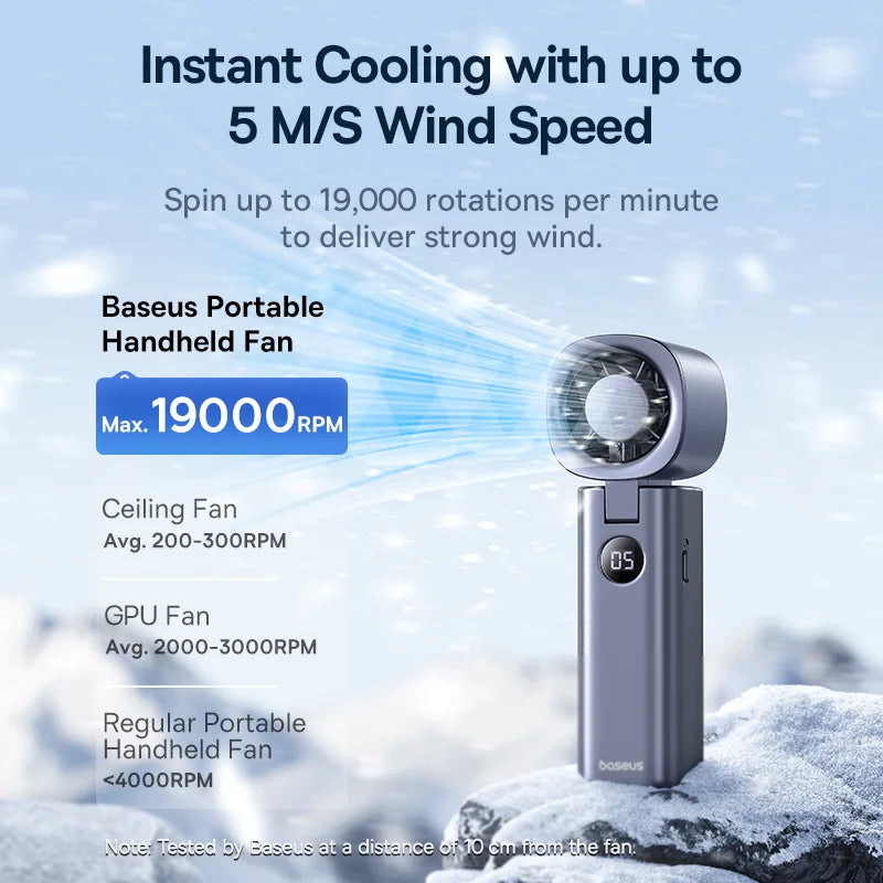 Baseus GoTrip DT1 Handheld Fan – C10272301813‑00