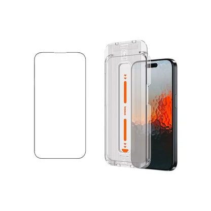 Baseus Iphone 15 Pro Max Sapphire Series Easy Stick-on HD Tempered-Glass Screen Protector