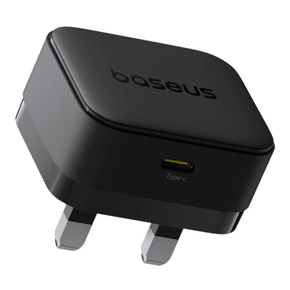 Baseus 20W Palm Fast Charger Type C UK Pin (Black / White)