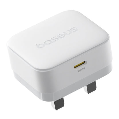 Baseus 20W Palm Fast Charger Type C UK Pin (Black / White)