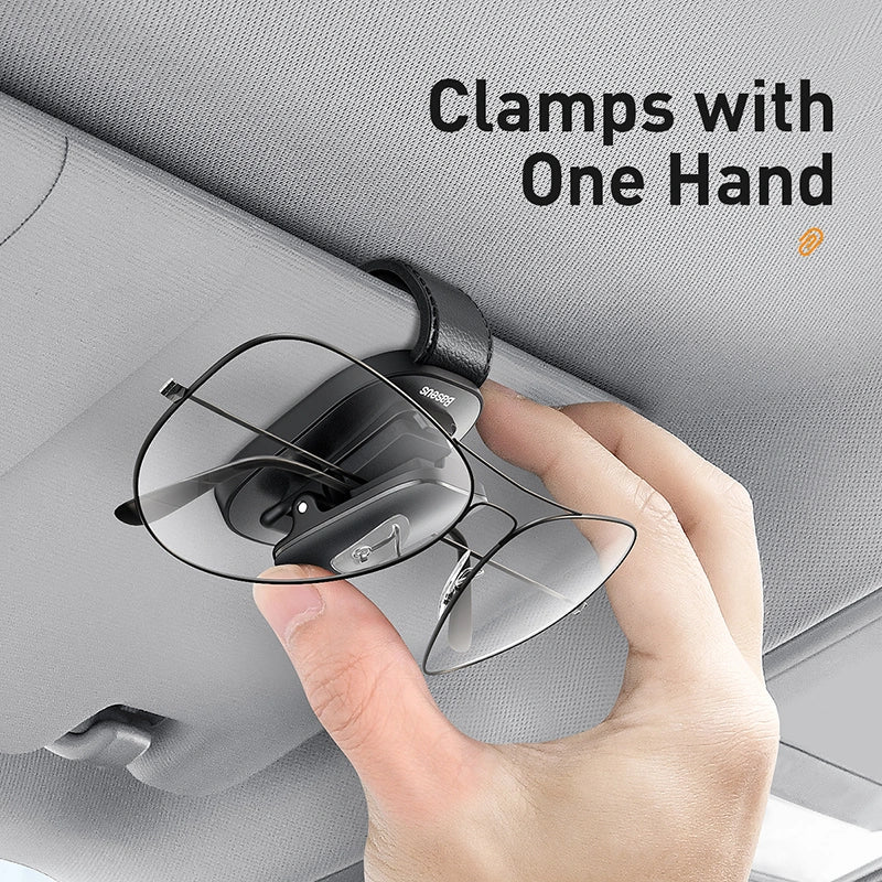 Baseus Platinum Vehicle Eyewear Clip – Clamping Type, Black