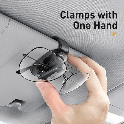 Baseus Platinum Vehicle Eyewear Clip – Clamping Type, Black