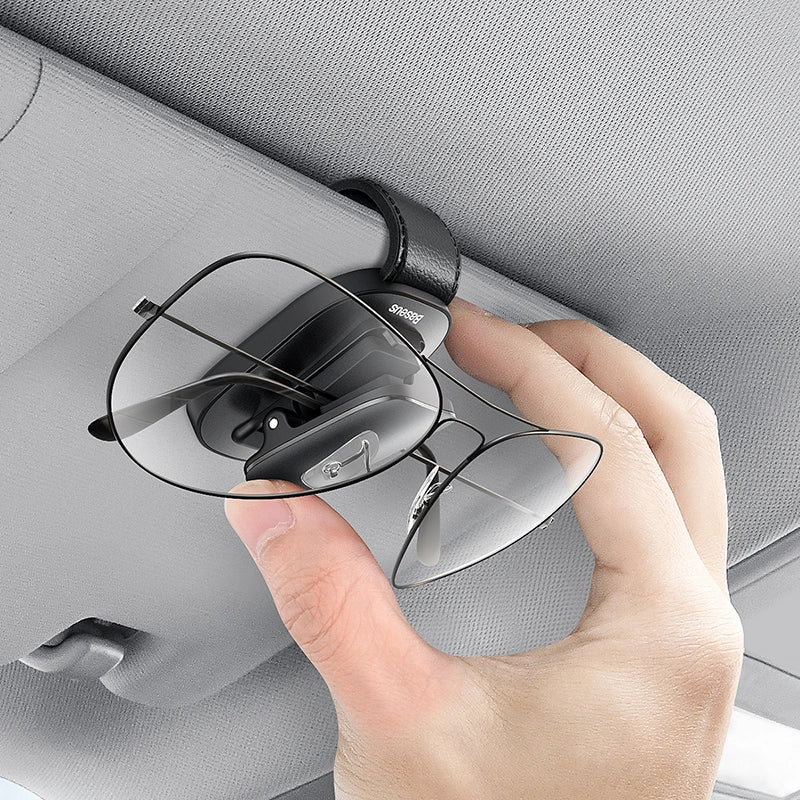 Baseus Platinum Vehicle Eyewear Clip – Clamping Type, Black