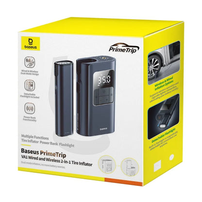 Baseus PrimeTrip VA1 Wired and Wireless 2-in-1 Tire Inflator Cosmic Black