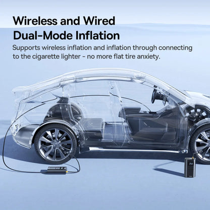 Baseus PrimeTrip VA1 Wired and Wireless 2-in-1 Tire Inflator Cosmic Black
