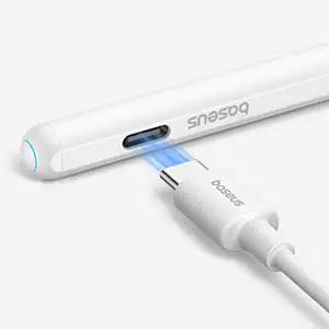 Baseus Smooth Writing 2 Series Dual Charging Stylus Active Wired and Wireless Version – Moon White