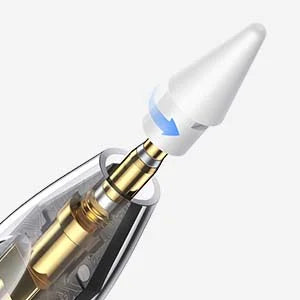 Baseus Smooth Writing 2 Series Dual Charging Stylus Active Wired and Wireless Version – Moon White