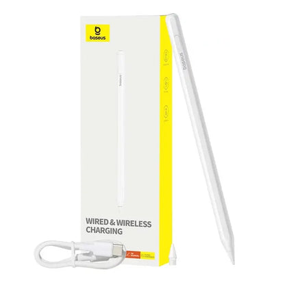 Baseus Smooth Writing 2 Series Dual Charging Stylus Active Wired and Wireless Version – Moon White